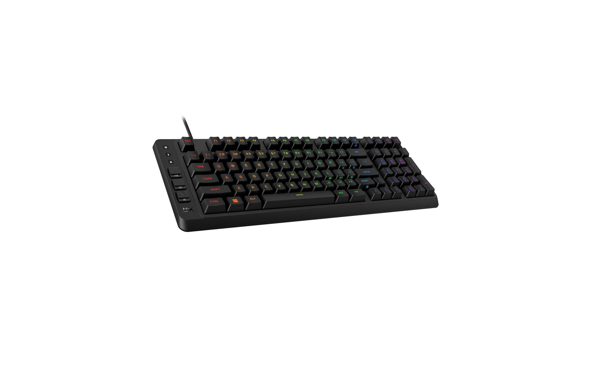 HyperX Eve 1800 – Gaming-Tastatur TKL – Mechanisch (HyperX Red), RGB – Verkabelt, USB-C – Schwarz