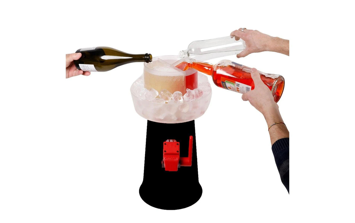 Genius Computer Technology Genius Sprizzer Getränkespender – 3 l, Ø 28 × 54 cm, Kunststoff (PP), Schwarz, BPA-frei, spülmaschinenfest