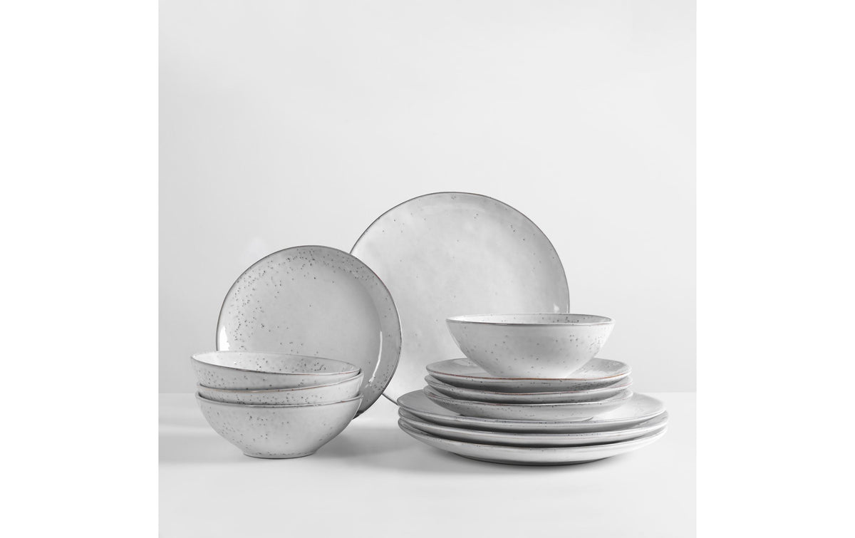 Broste Copenhagen Dessertteller Nordic Sand – Ø 20,0 cm, Steingut, spülmaschinenfest, mikrowellengeeignet