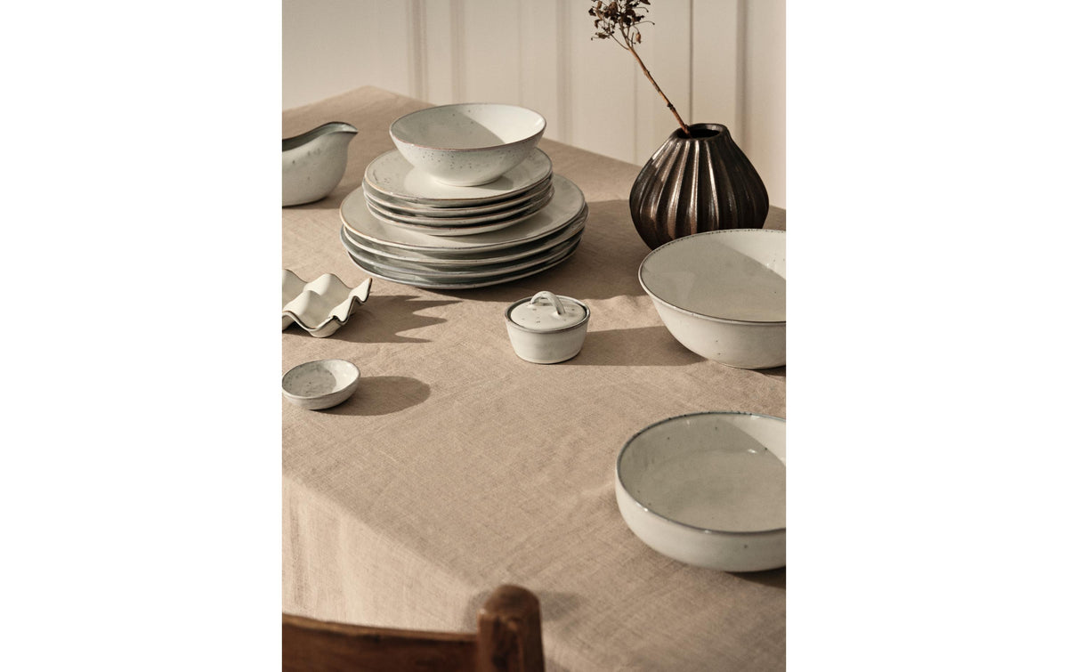 Broste Copenhagen Speiseteller Nordic Sand – Ø 26 cm, H 2,5 cm, Steingut