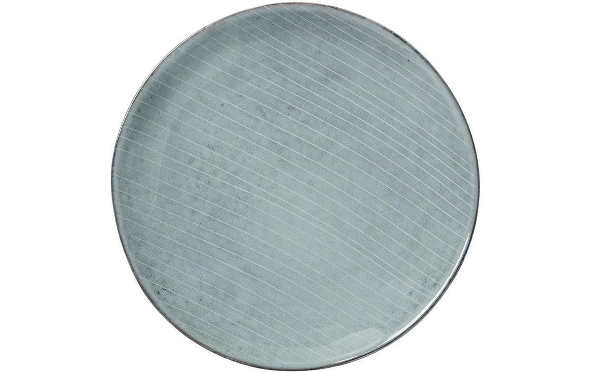 Broste Copenhagen Dessertteller Nordic Sea – Ø 20,0 cm, Steingut, Blau/Grau, spülmaschinenfest