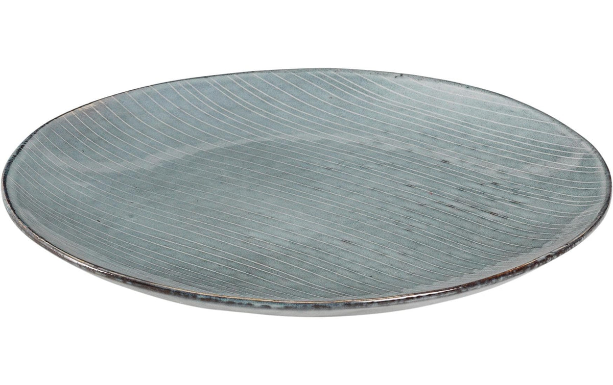 Broste Copenhagen Speiseteller – Ø 26 cm, Steingut, Blaugrau, spülmaschinenfest, mikrowellengeeignet