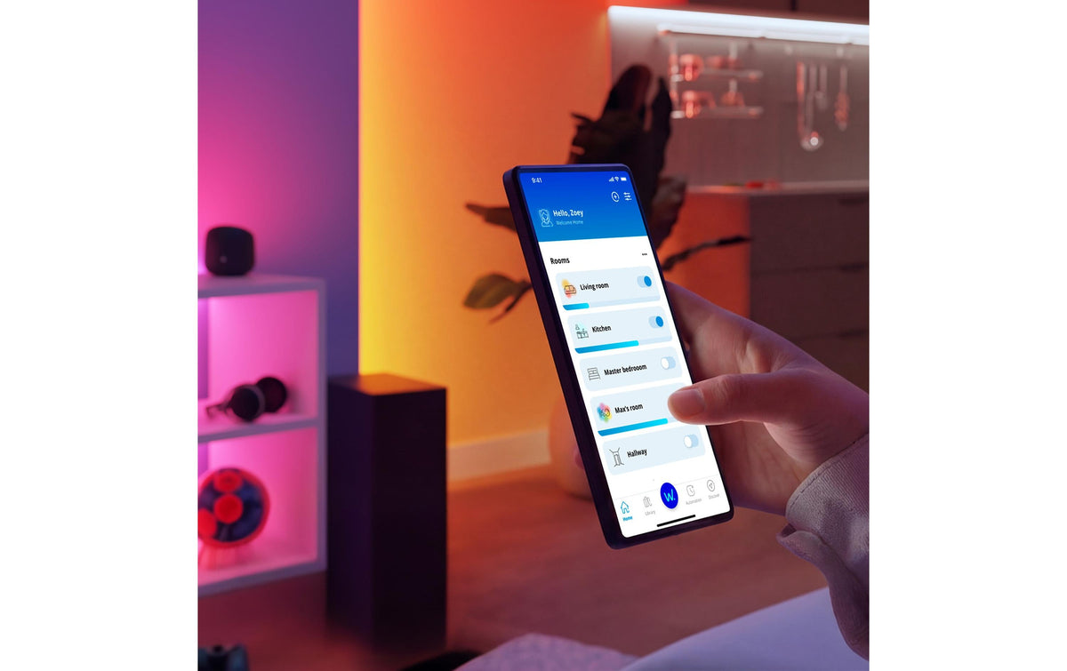 Philips by Signify Philips Fernbedienung – WLAN/Bluetooth, für WiZ, IP20 – 1 Stk. – Schwarz