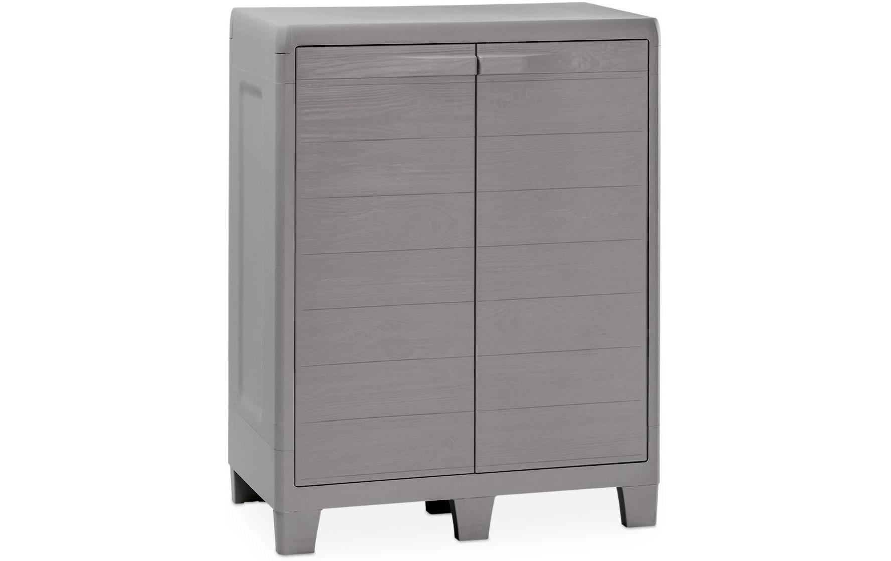 Toomax Schrank – 2 Tablare, 780 × 460 × 1010 mm, grau, Kunststoff