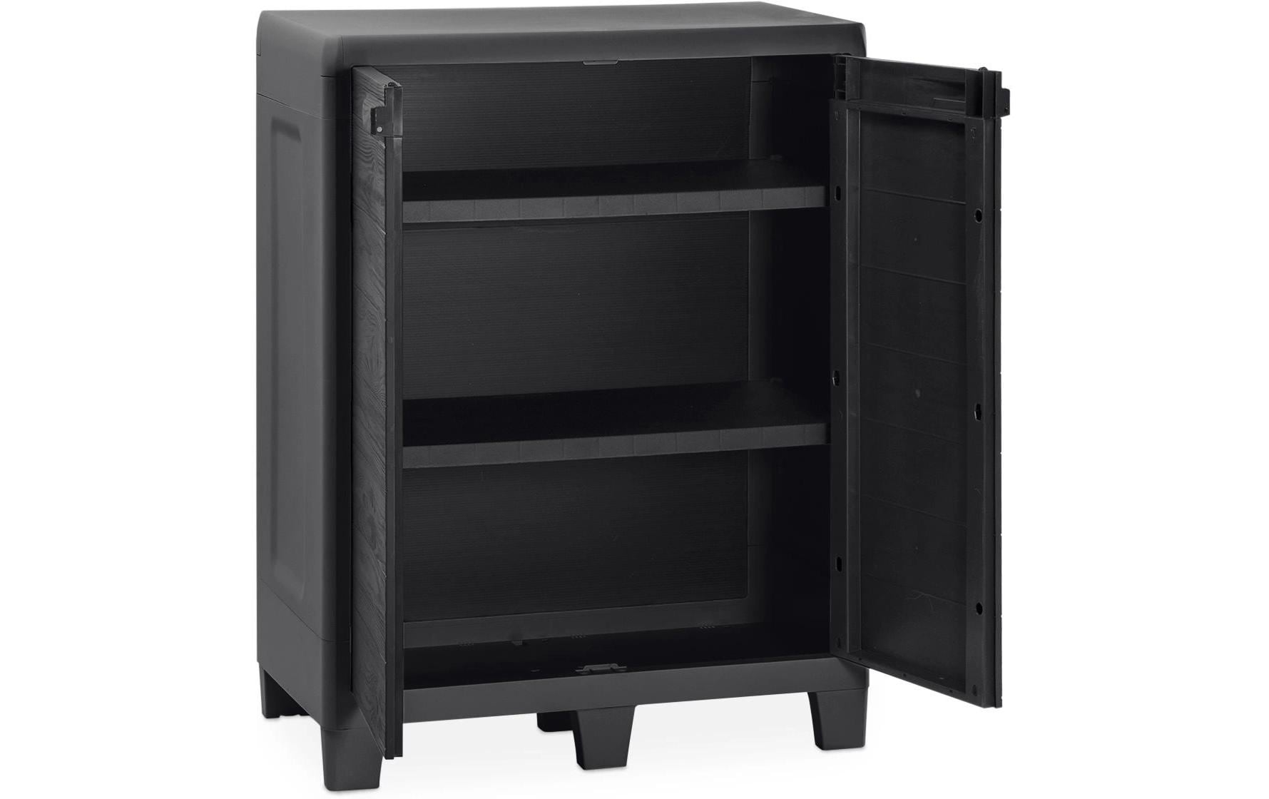 Toomax Hauswirtschaftsschrank – 4 Tablare, 780 × 460 × 1820 mm, Grau, Kunststoff