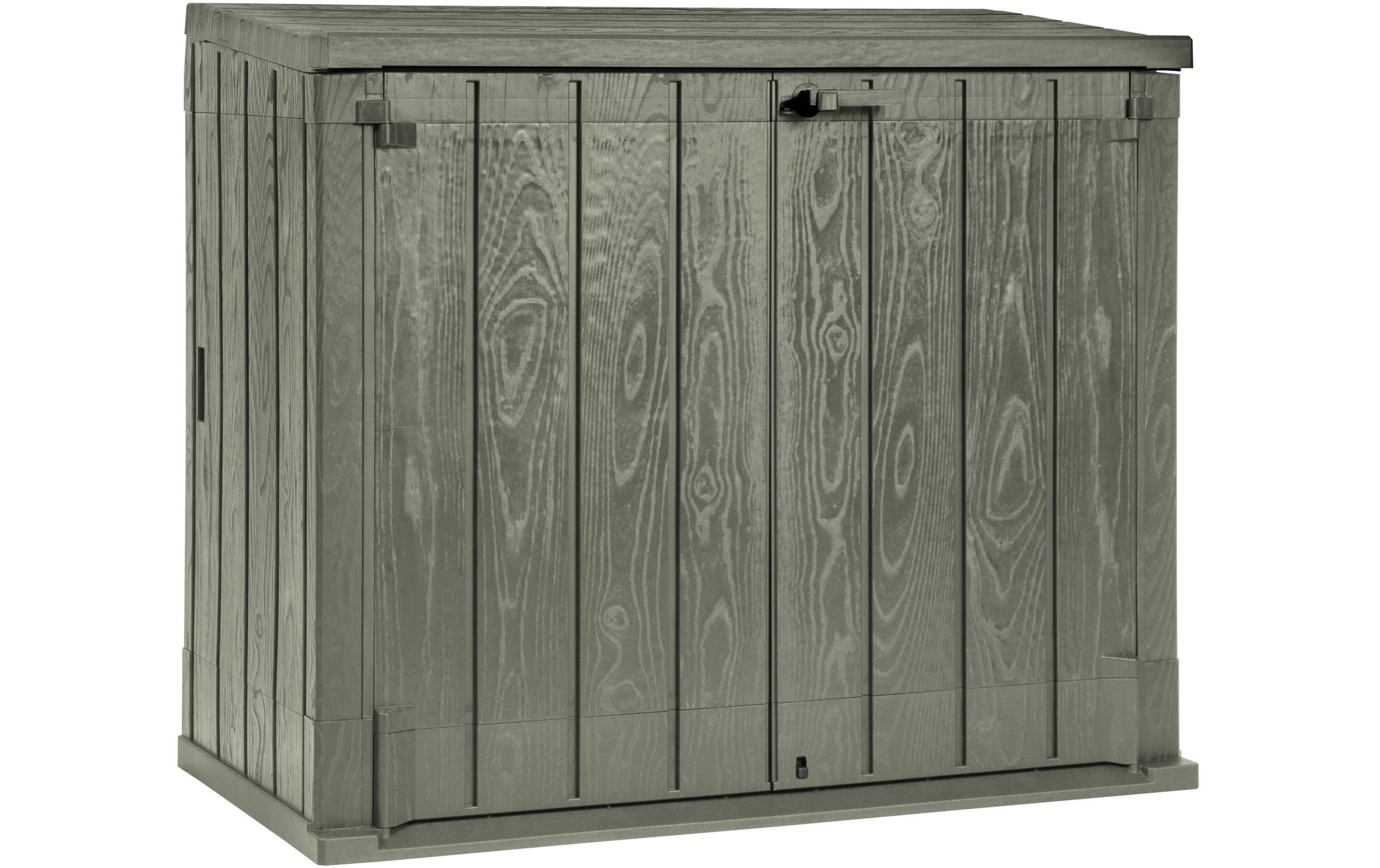 Toomax Müllcontainer üStora Way – 1'270 l – Recycling-Kunststoff – Grün – UV-Schutz, Witterungsbeständig – für