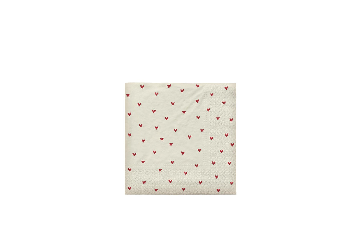 Broste Copenhagen Servietten Amor – mehrfarbig – 33 × 33 cm, einlagig