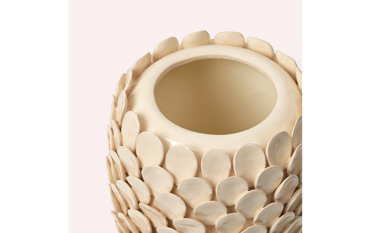 Broste Copenhagen Vase – Ø 18 × 31,5 cm – Keramik, weiss