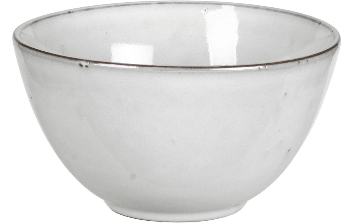 Broste Copenhagen Schale – 350 ml, Ø 15,0 cm, H 8,0 cm, Steinzeug, Sand/Grau, mikrowellengeeignet