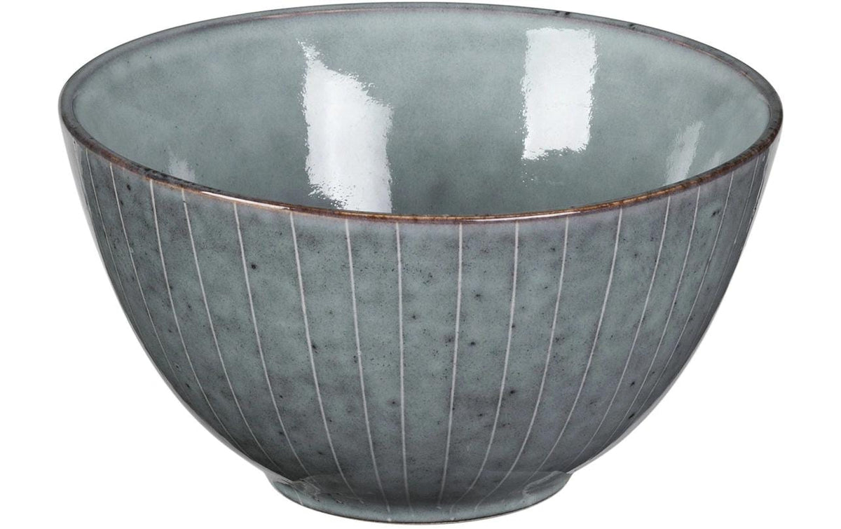 Broste Copenhagen Müeslischale Nordic Sea – 650 ml, Ø 15 cm, Steingut, Blau, spülmaschinenfest