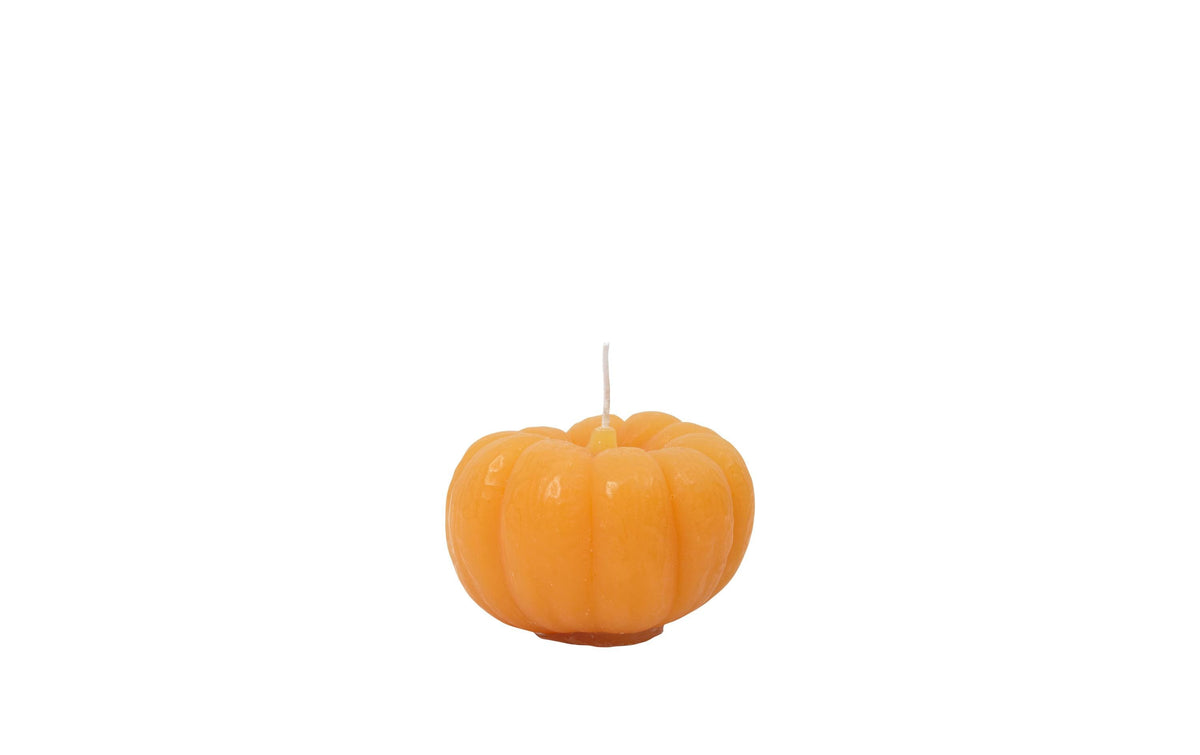 Broste Copenhagen Motivkerze – Ø 8,6 × 5,4 cm – Paraffin, dunkelorange