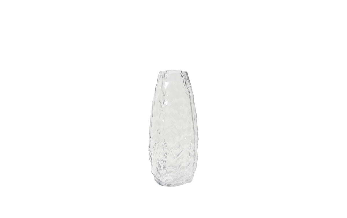 Broste copenhagen Vase – Ø 18 × 41 cm – Glas, transparent
