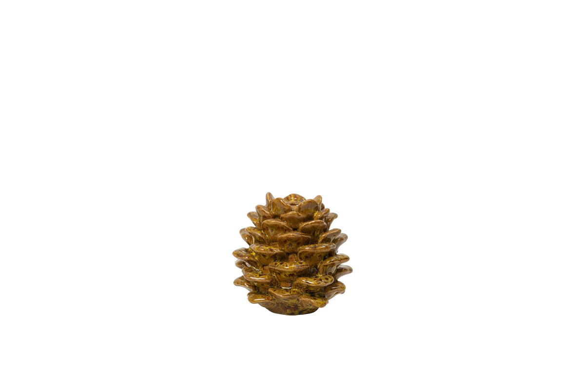 Broste Copenhagen Kerzenständer – Keramik, braun – Ø 10,5 × 10 cm
