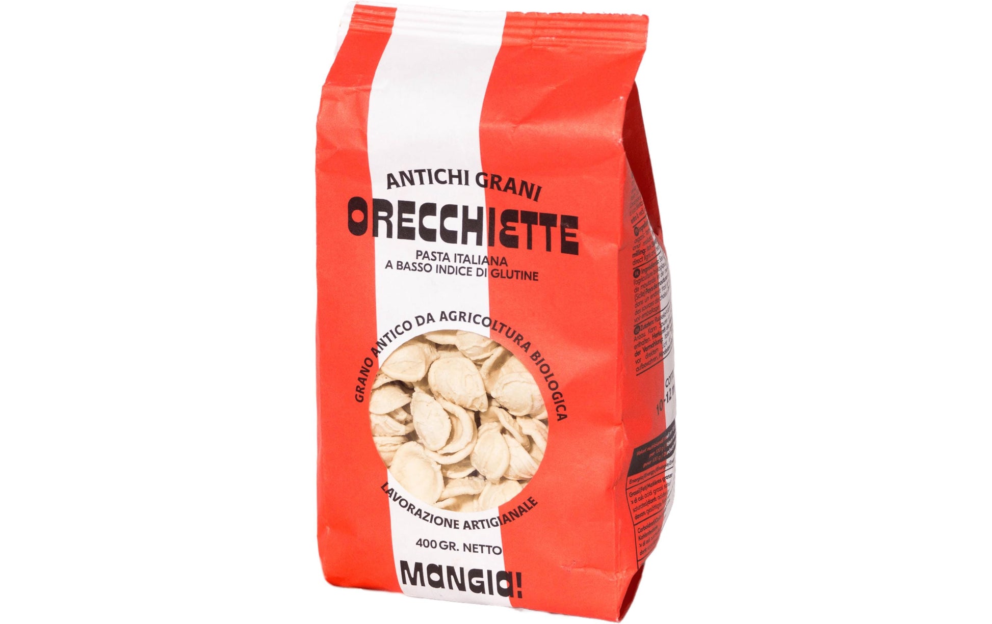 Mangia! Mangia Pasta Orecchiette Antichi Grani Bio, vegan – 400 g