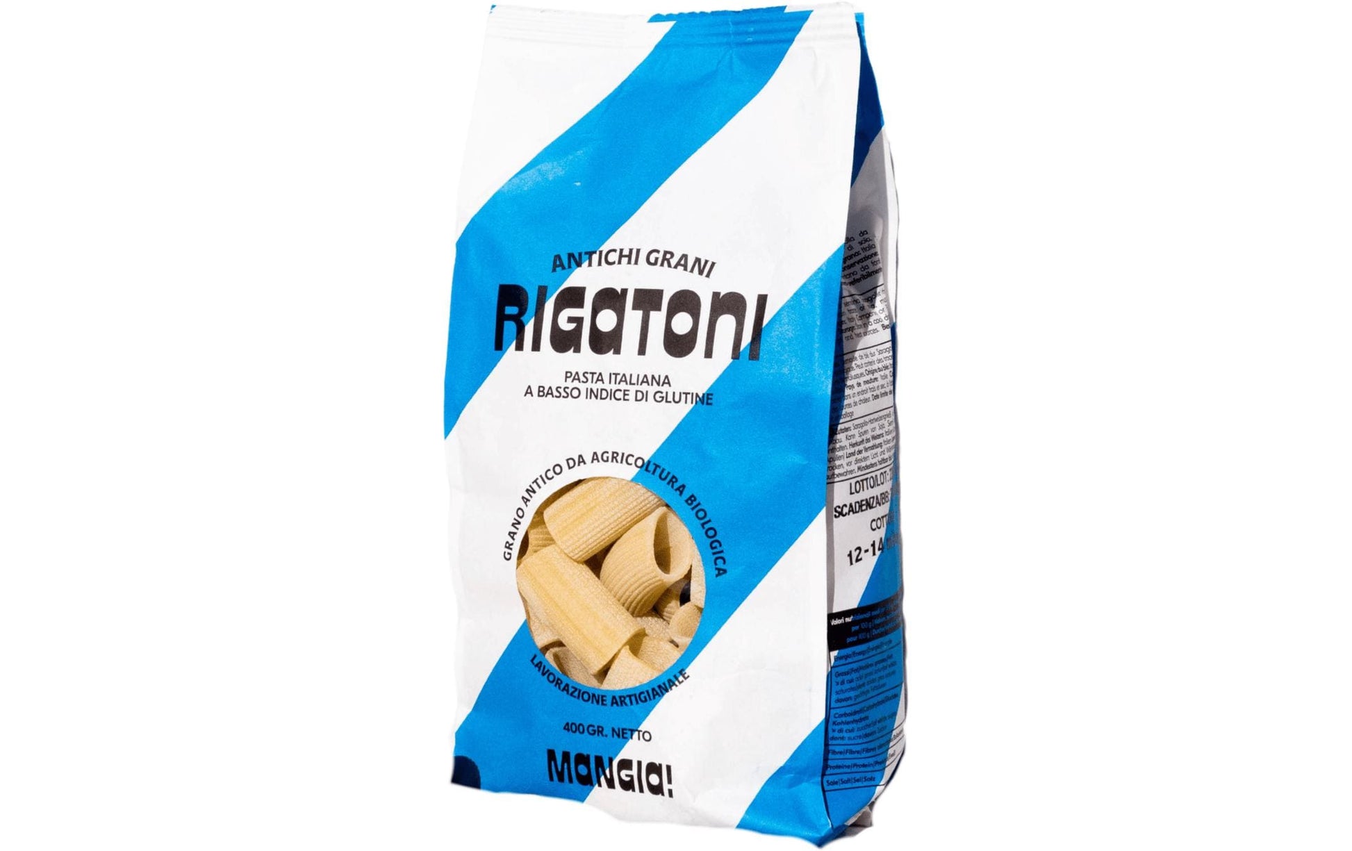 Mangia! Mangia Rigatoni Antichi Grani – Bio, Vegan – 400 g