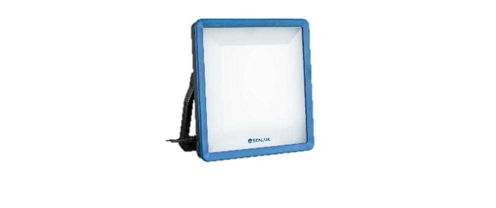 Spälti ag Arbeitsstrahler – 8000 lm, 75 W, Neutralweiss, 5000 K, IP66, Netzbetrieb, mit Tragegriff, Blau