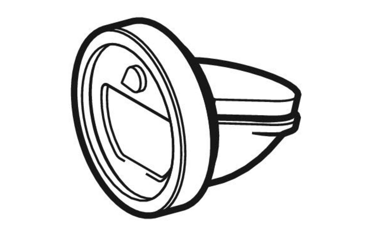 Geberit Rückstauklappe – 1,6×1,8×3 cm, Kunststoff, für Spültischablauf, Weiss