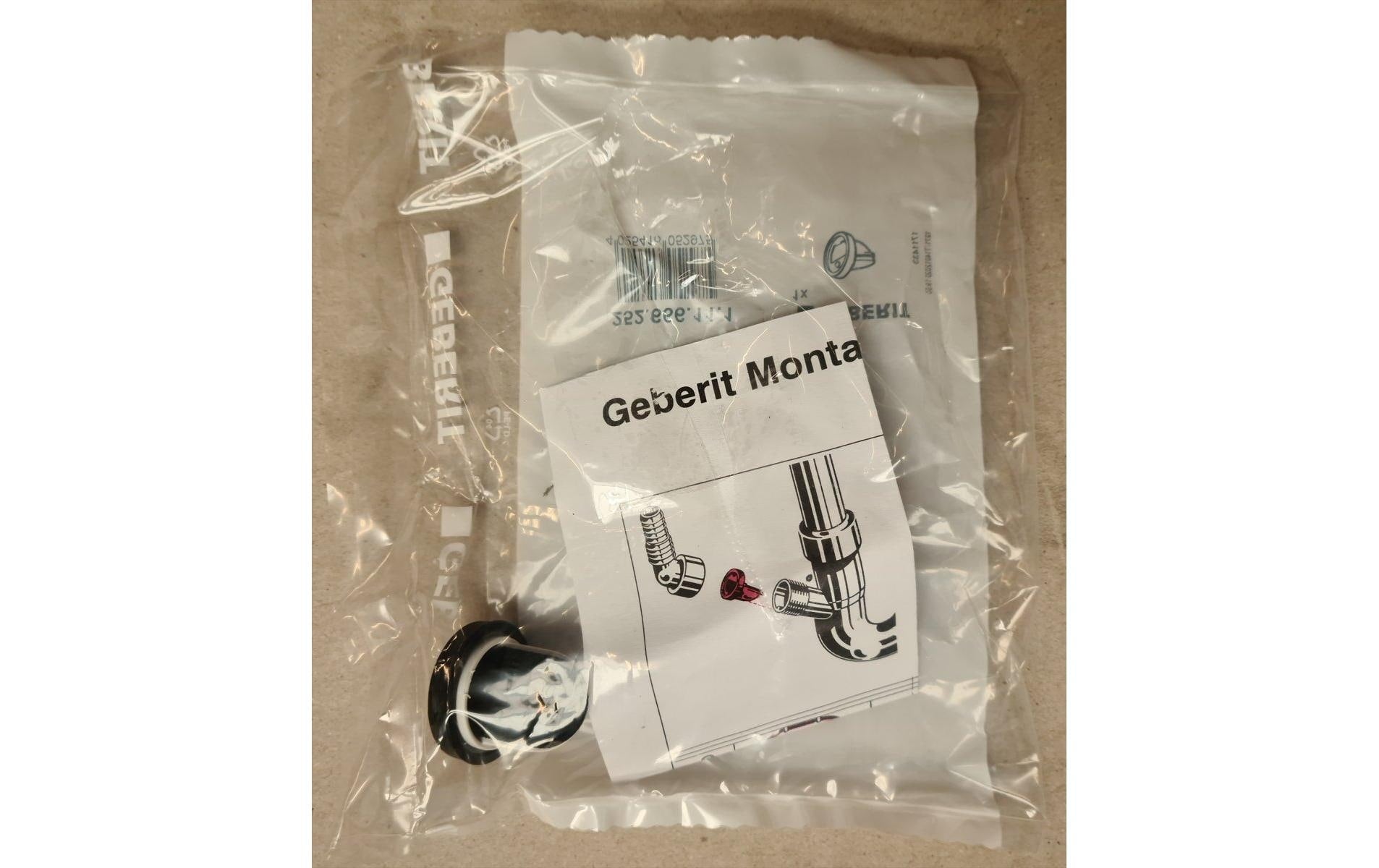 Geberit Rückstauklappe – 1,6×1,8×3 cm, Kunststoff, für Spültischablauf, Weiss
