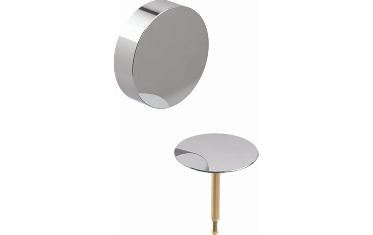 Mateu Ab- und Überlaufset – 12×6,4×15 cm, Edelstahl, verchromt, für Badewanne