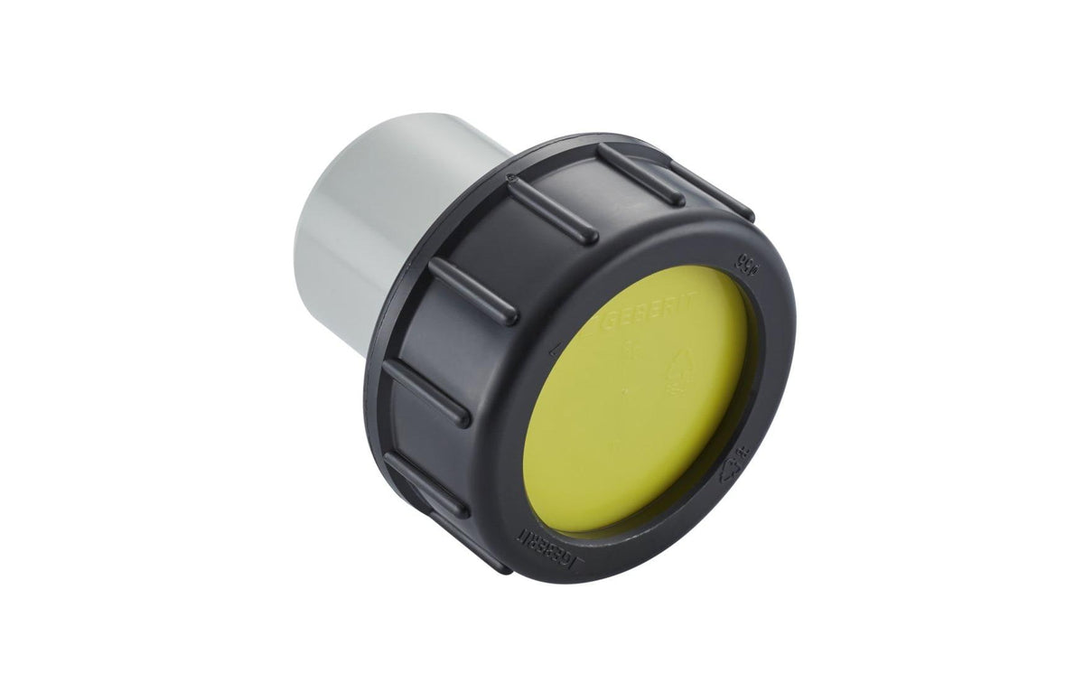 Geberit Stutzen zum Kleben – Anschluss 5,6 cm/Abgang 5 cm, 14×17,5×7,9 cm, PVC, für Waschbecken, Grau
