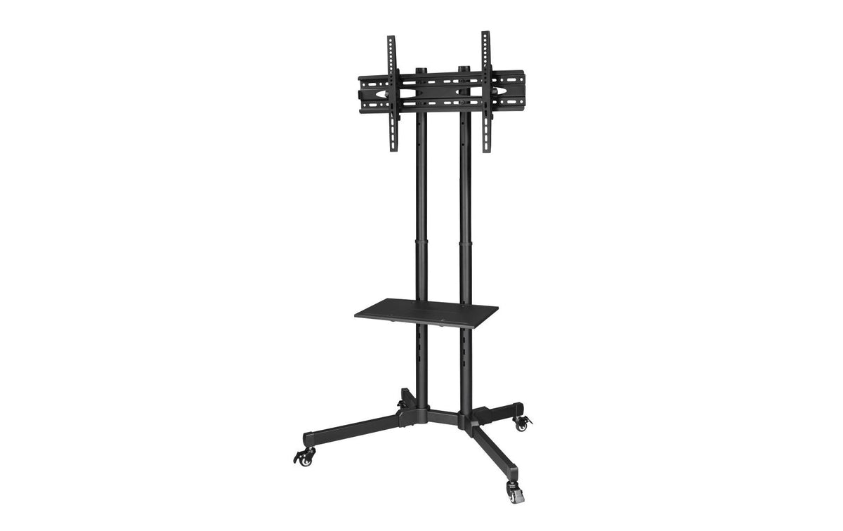 Hama TV-Wagen – 32–75" – VESA 200×200–600×400 – bis 50 kg, Höhenverstellbar, mit Rollen – Schwarz