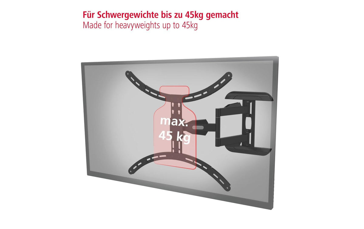 Hama Wandhalterung – Vollbeweglich – 37–75" – VESA 200×200–600×500 – bis 45 kg – 00220836