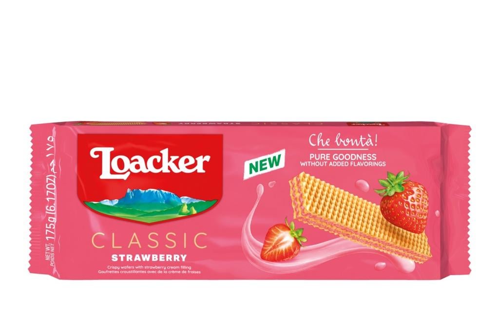 Loacker Waffelgebäck – Erdbeere – 175 g