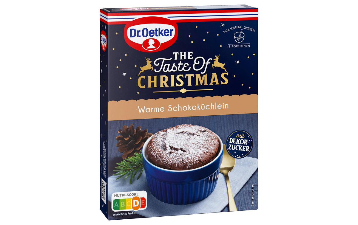 Dr. Oetker The Taste of Christmas Schokoküchlein Backmischung – 138 g