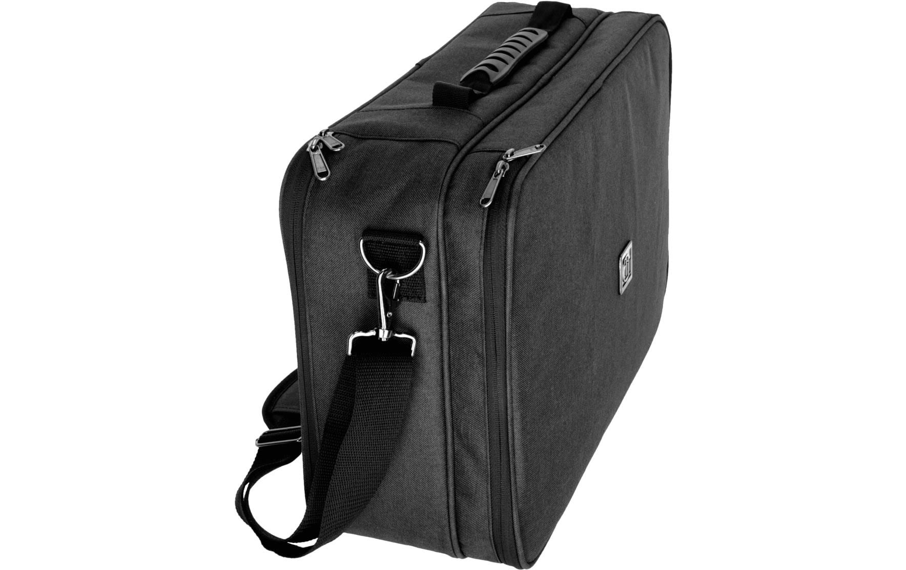 Adam Hall – Kabeltasche – gepolstert, für Zubehör – Grau/Himmelblau