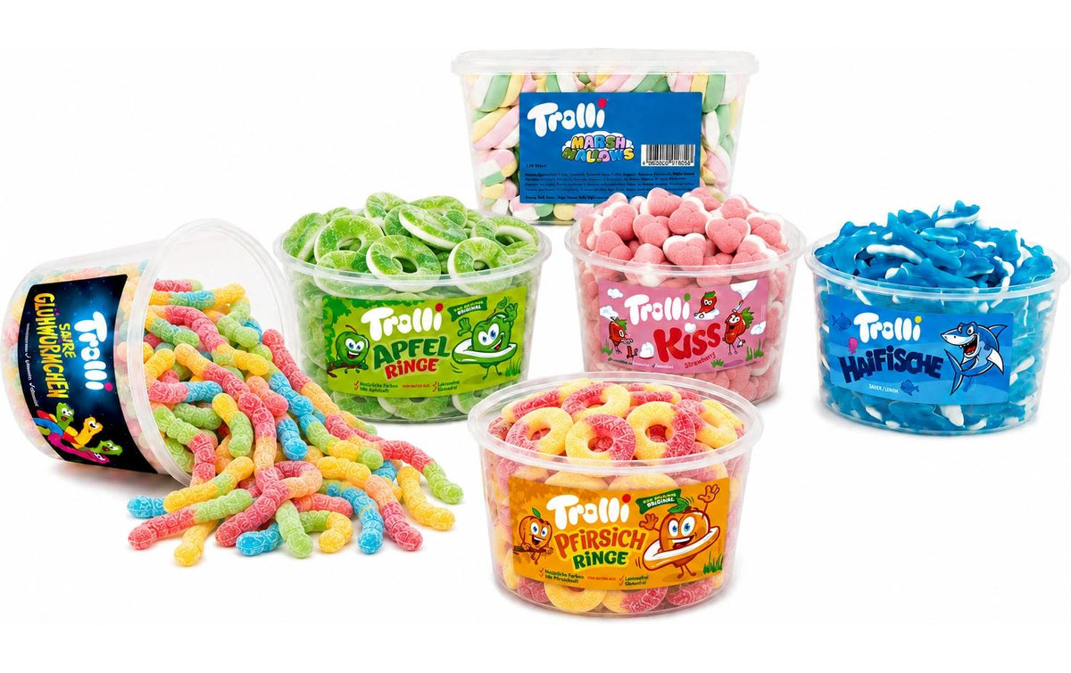 Trolli Fan-Box Gummibonbons – 6 Dosen
