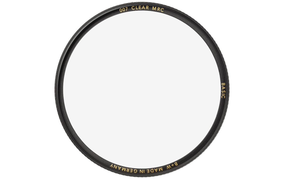 B+W Basic Clear Objektivfilter – 62 mm, Schutzfilter (UV), MRC – für Kamera