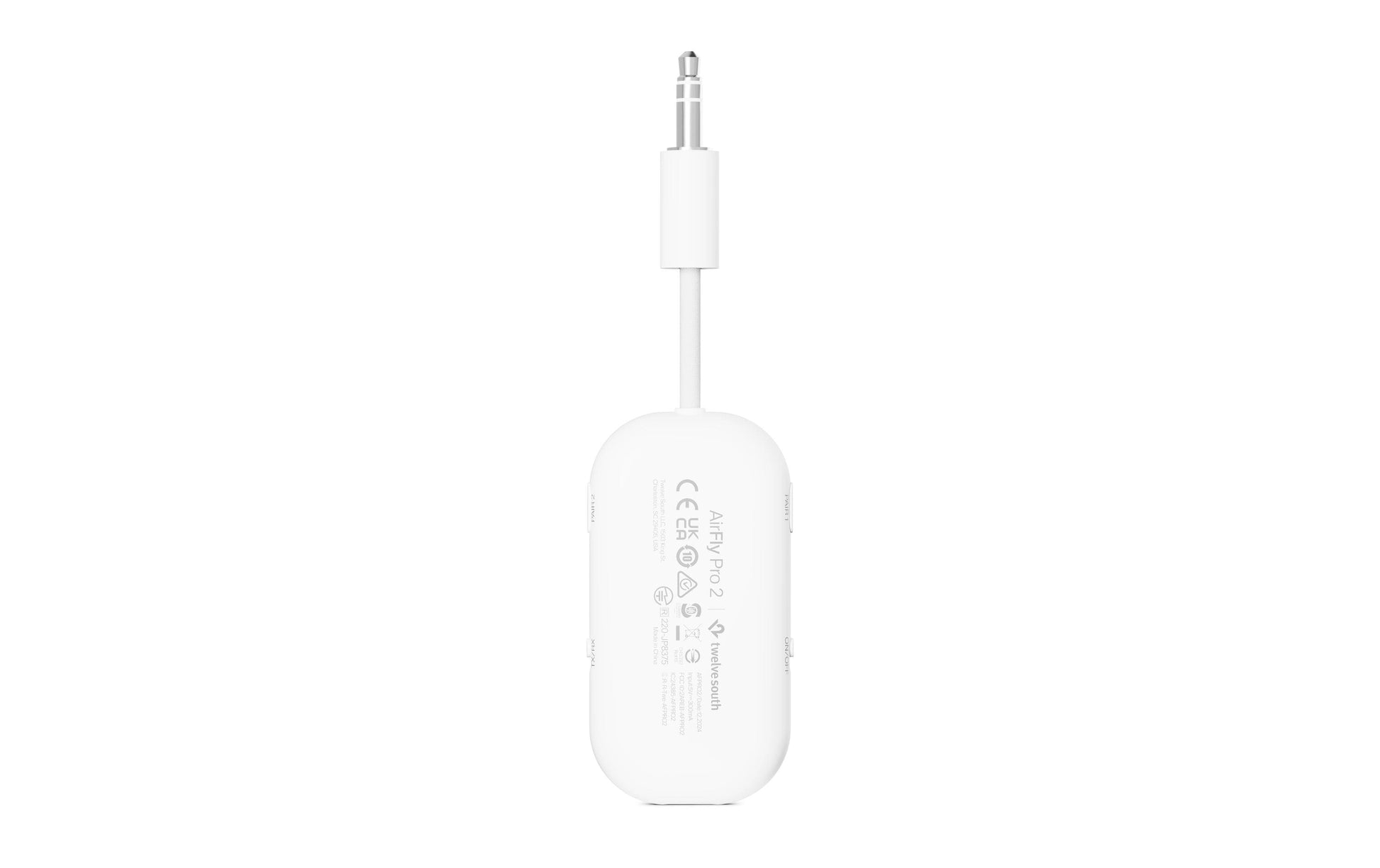 Twelve South AirFly Pro 2 Deluxe – Bluetooth Audio-Adapter (Tx/Rx) – Bluetooth 5.0 – Weiss