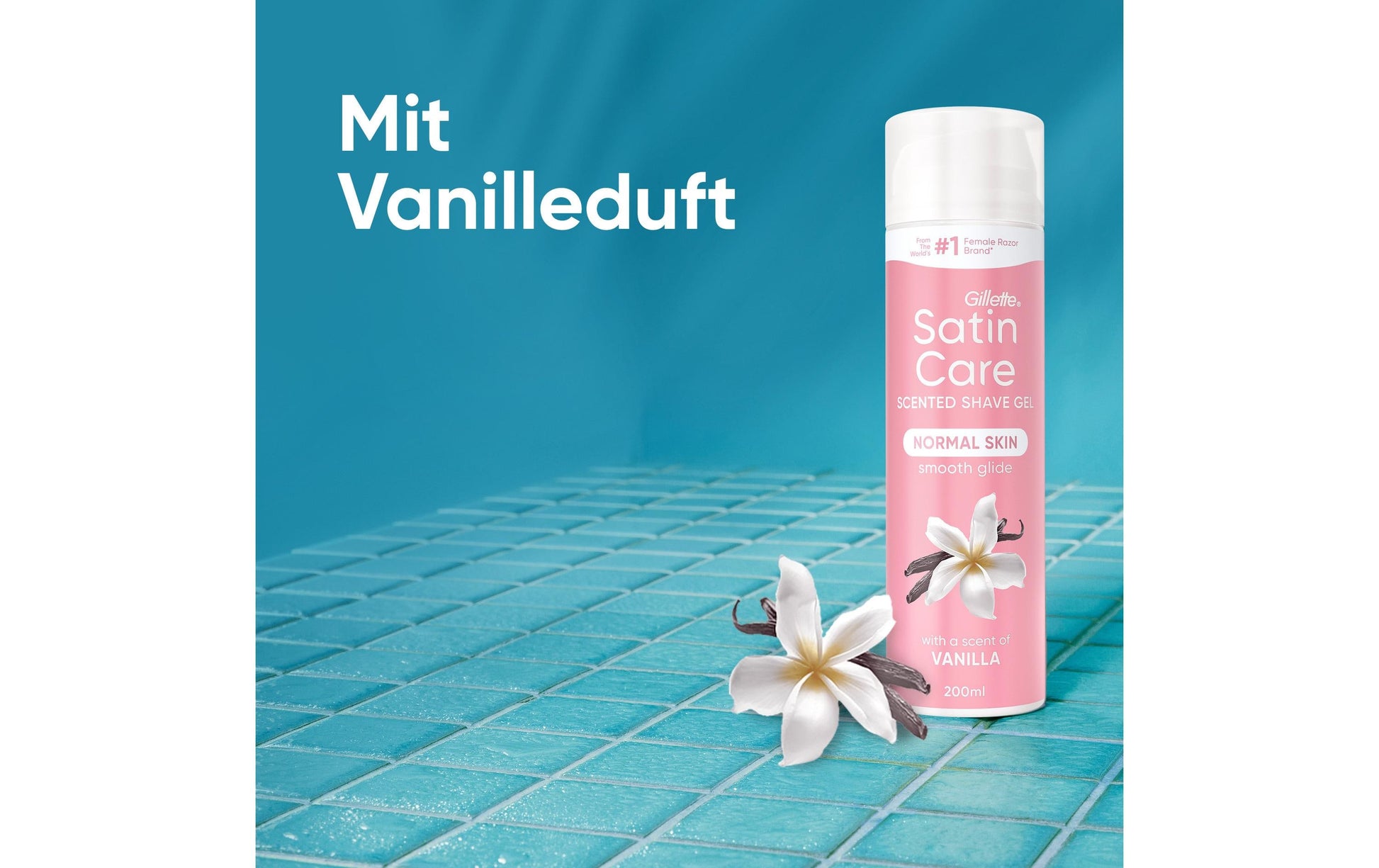 Gillette Venus Rasiergel SatinCare – Vanille – 200 ml