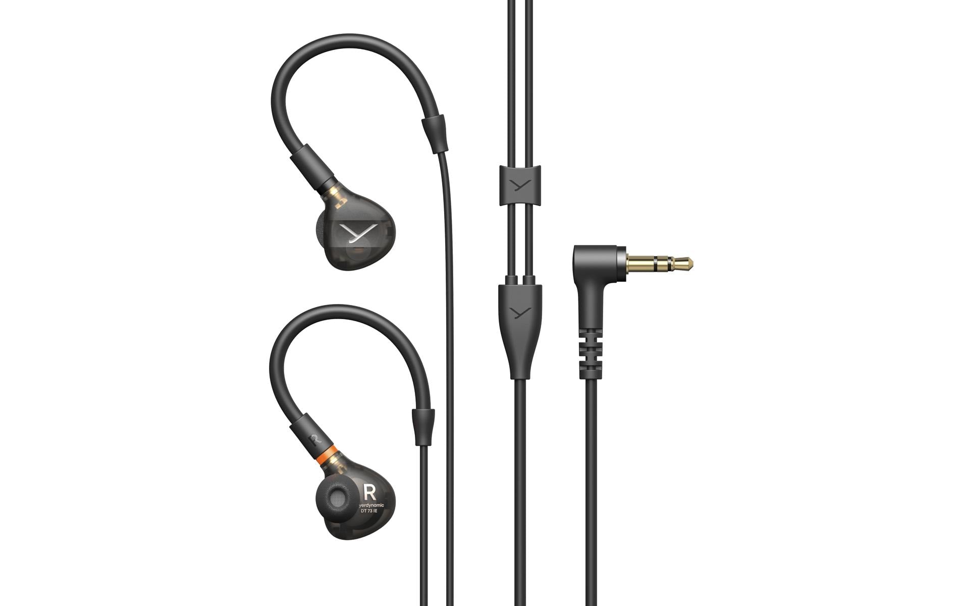 Beyerdynamic DT 73 IE In-Ear Headset – Kabel, 3,5 mm Klinke, mit Mikrofon, Schwarz