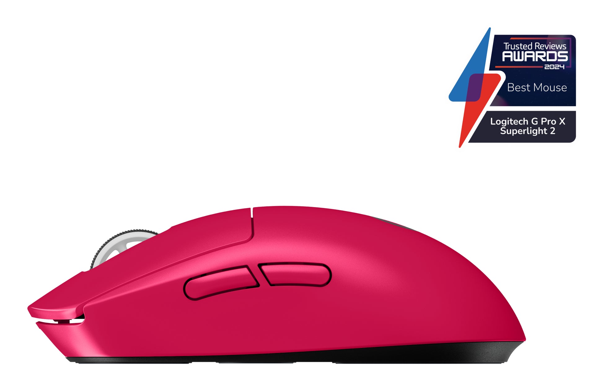 Logitech G G PRO X SUPERLIGHT 2 – Gaming-Maus – Kabellos (2,4 GHz), 32000 DPI, Rechts, Magenta