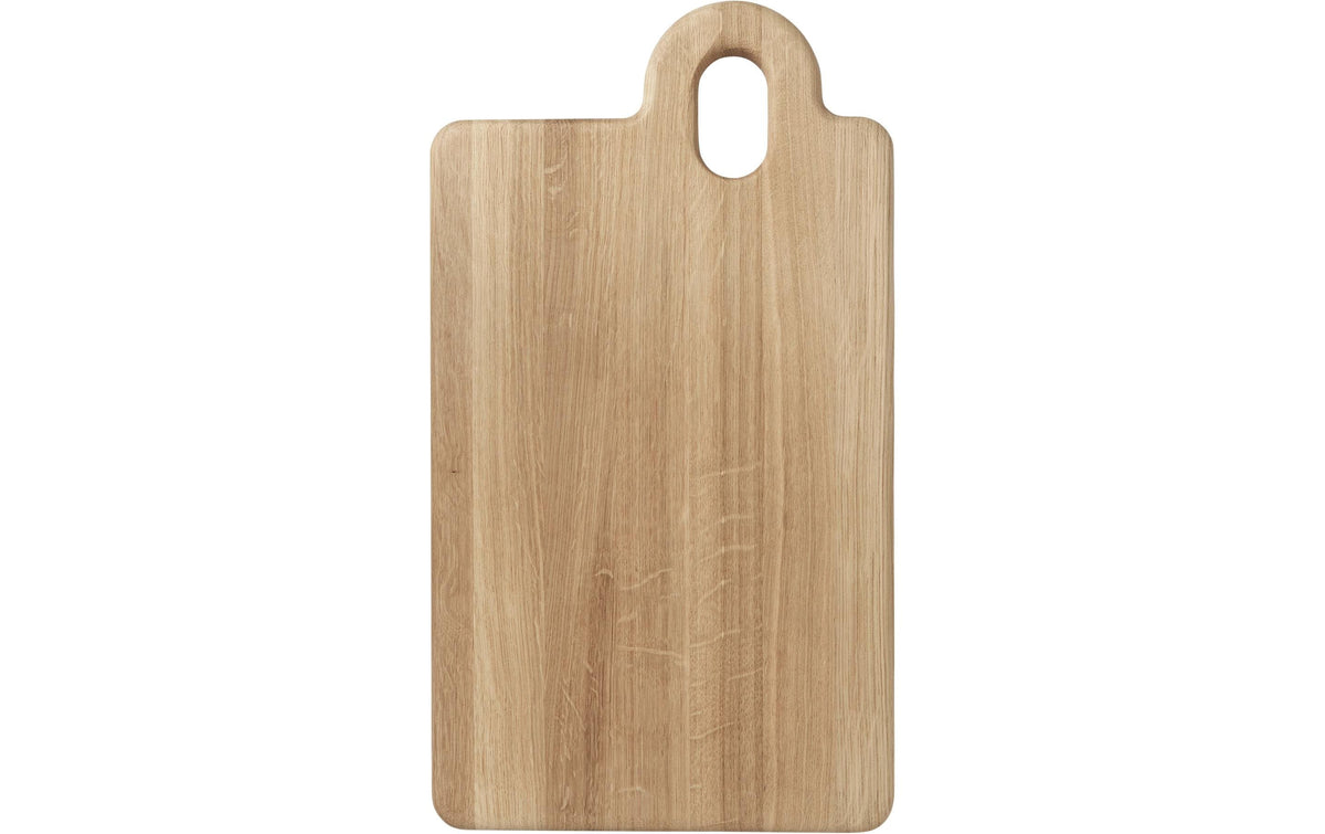 Broste Copenhagen – Schneidebrett 25 × 45,5 × 2 cm, Eiche, mit Griffen, Braun