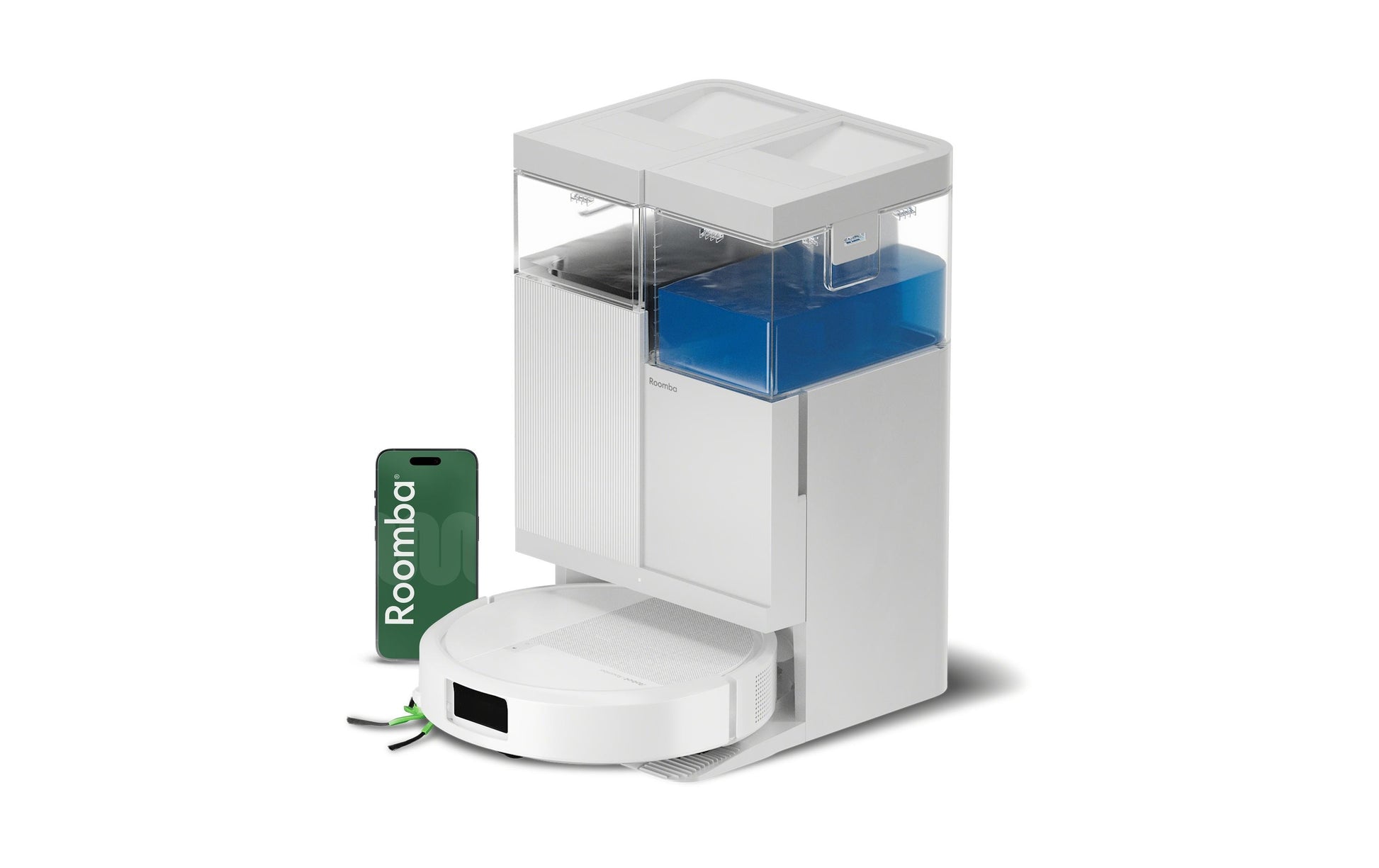 iRobot Saugroboter Roomba Plus 515 Combo Dock – 300 min, 0,18 l, für Alexa/Siri/Google Assistant