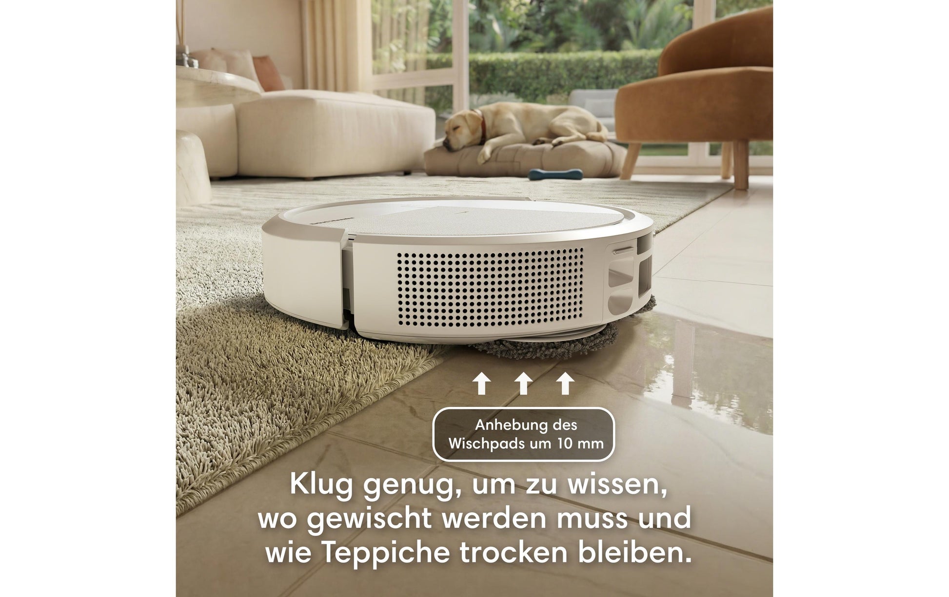 iRobot Saugroboter Roomba Plus 575 Combo Dock mit Wischfunktion – 300 min, Höhe 83 mm, Staubbox 0,18 l