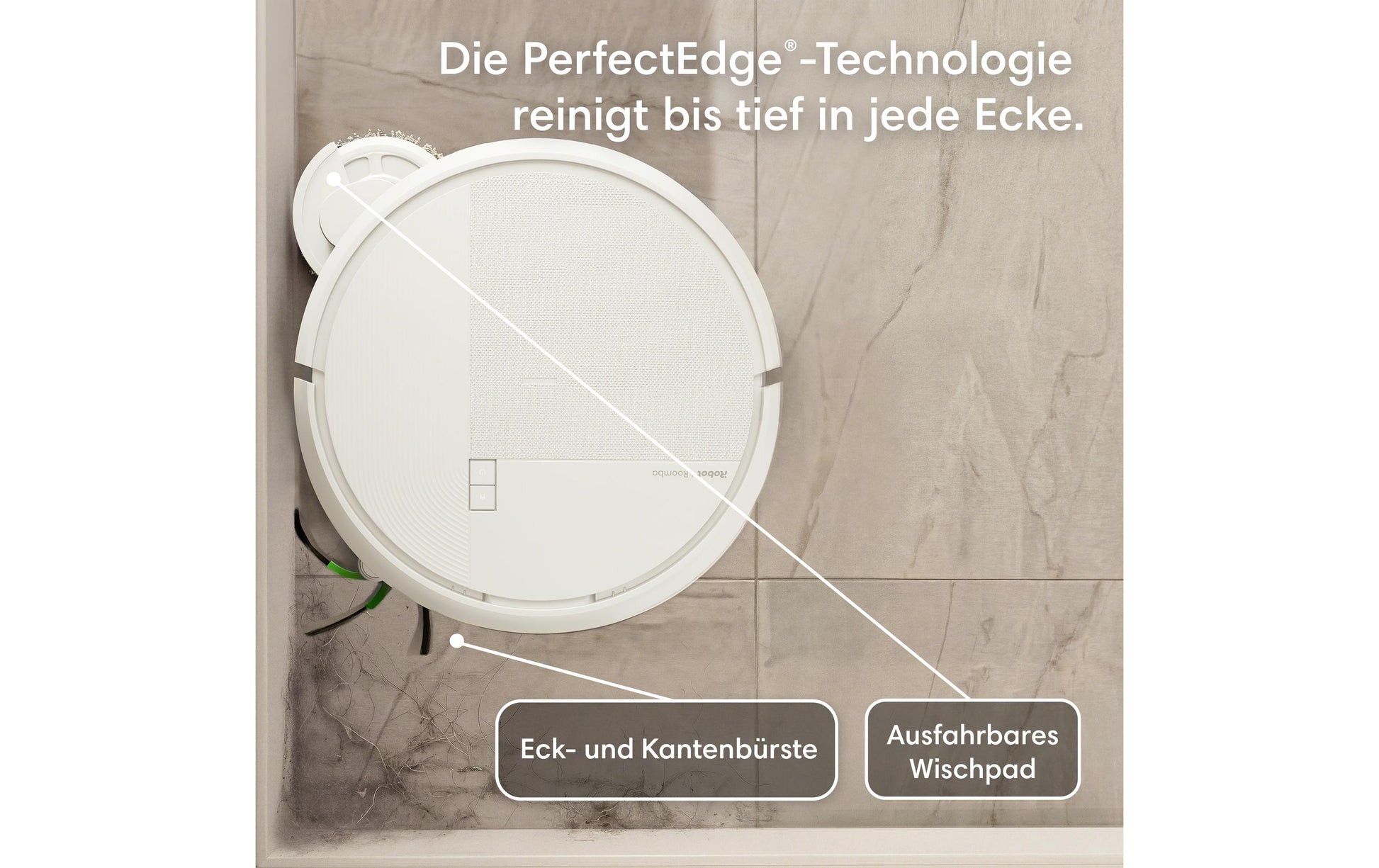 iRobot Saugroboter Roomba Plus 575 Combo Dock mit Wischfunktion – 300 min, Höhe 83 mm, Staubbox 0,18 l