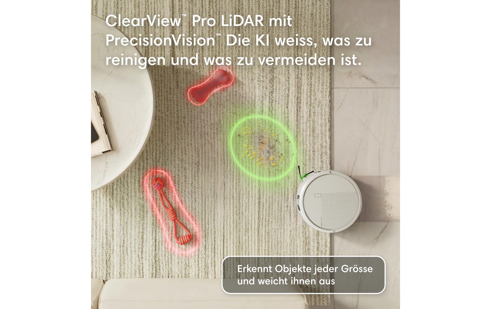 iRobot Saugroboter Roomba Plus 575 Combo Dock mit Wischfunktion – 300 min, Höhe 83 mm, Staubbox 0,18 l