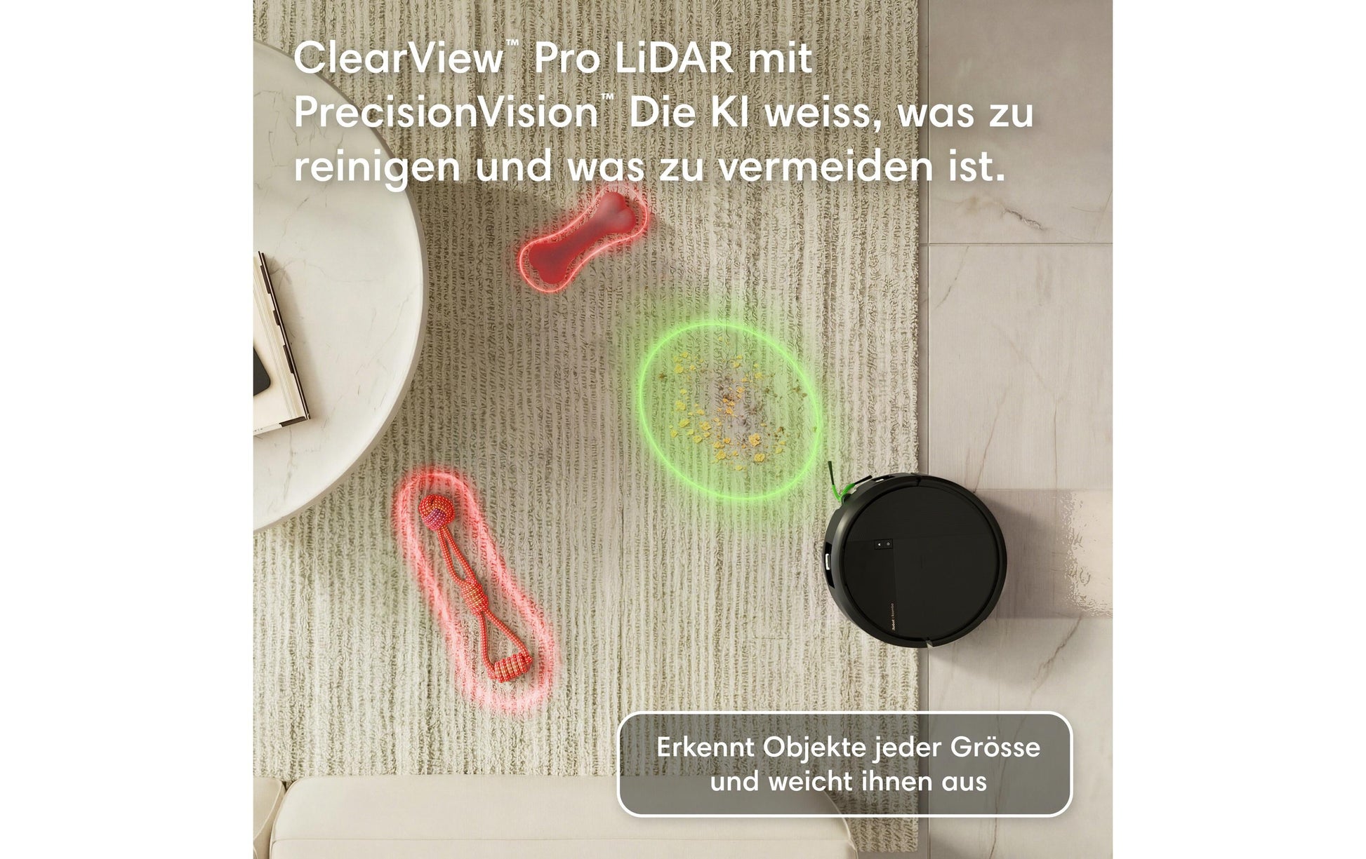 iRobot Saugroboter Roomba Plus 575 Combo Dock mit Wischfunktion – 300 min, Höhe 83 mm, 0,18 l