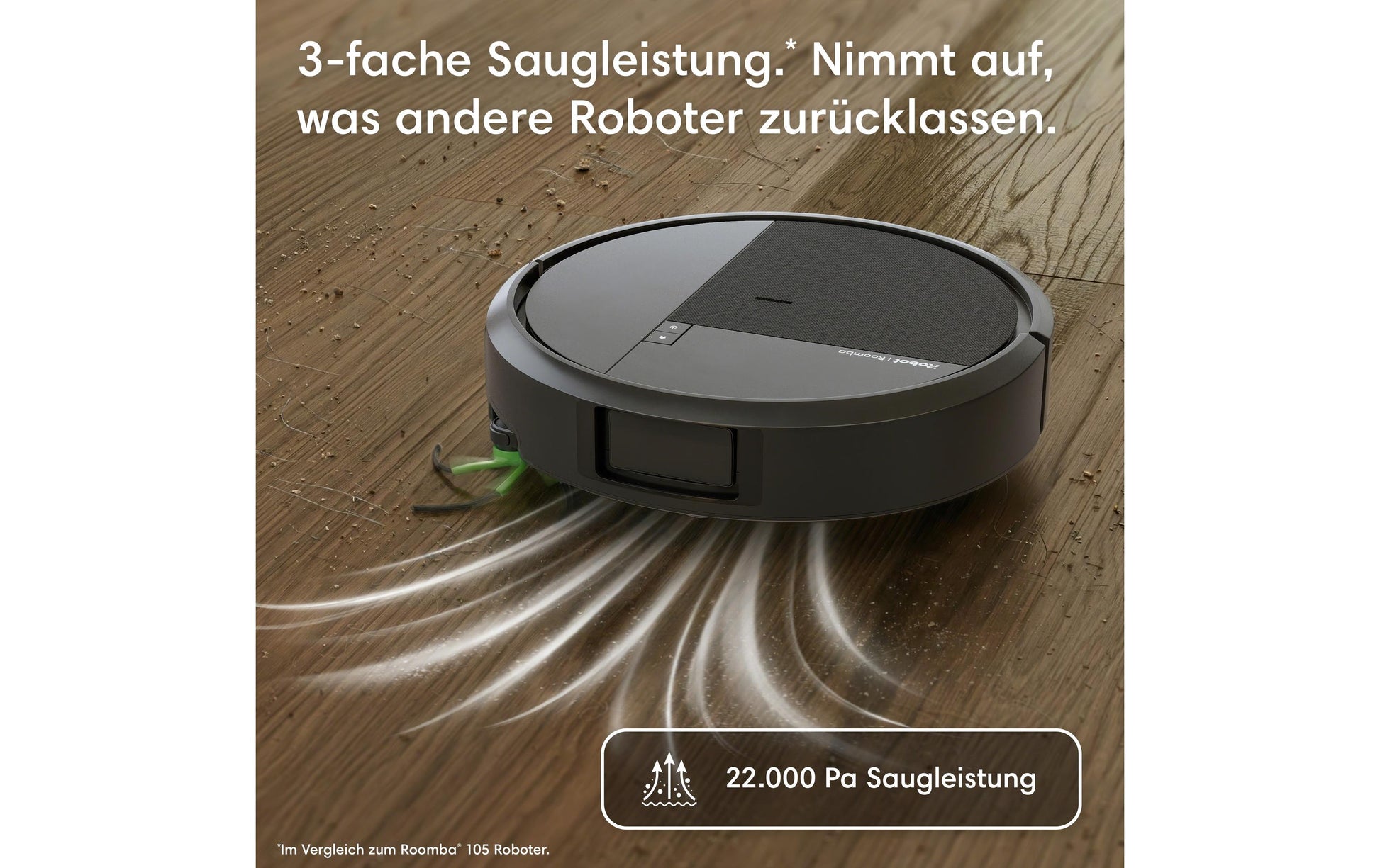 iRobot Saugroboter Roomba Plus 515 Combo Dock mit Wischfunktion – 300 min, Höhe 83 mm, 0,18 l