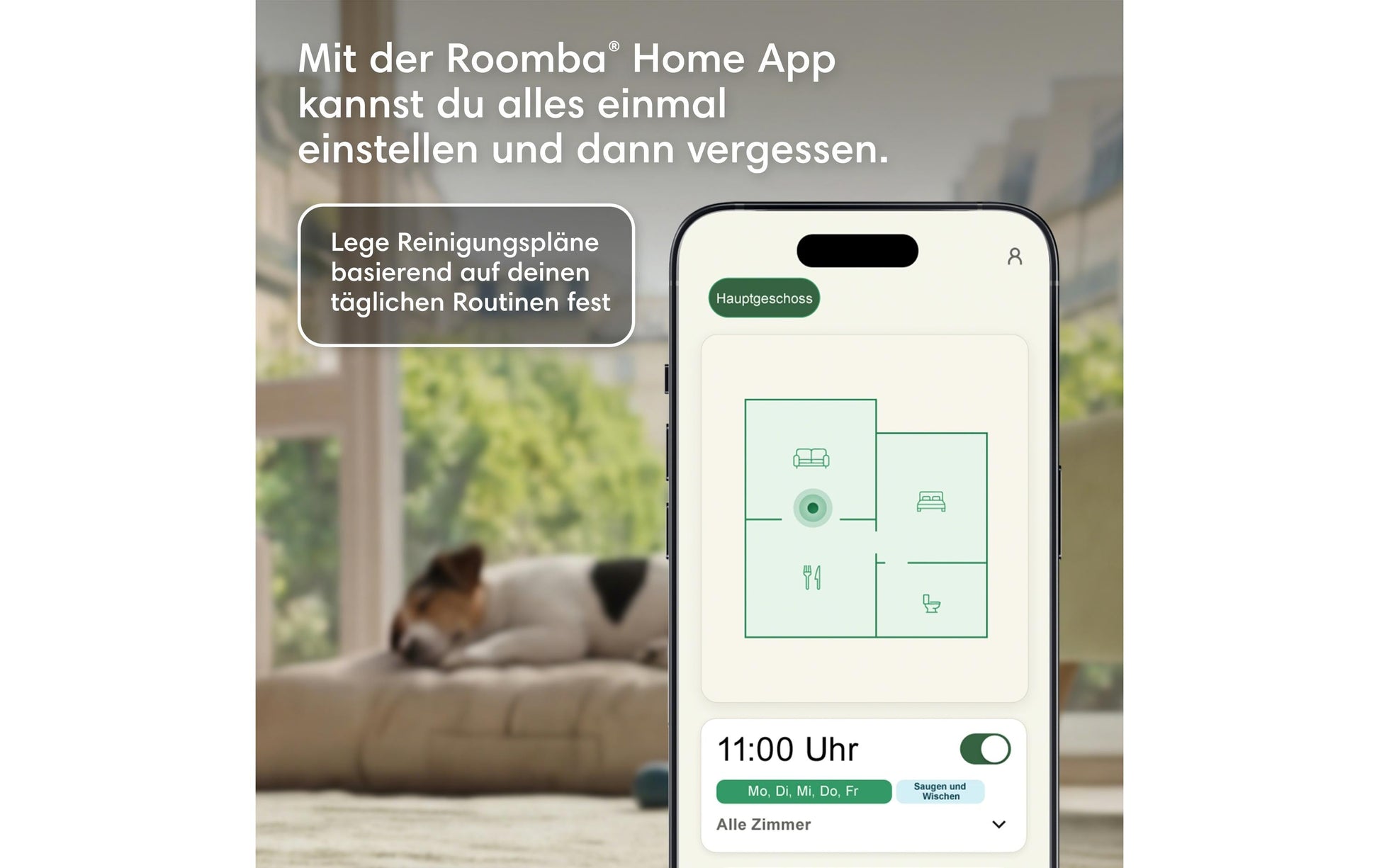 iRobot Saugroboter Roomba Plus 415 Combo Dock mit Absaugstation und Wischfunktion – 300 min, Höhe 83 mm