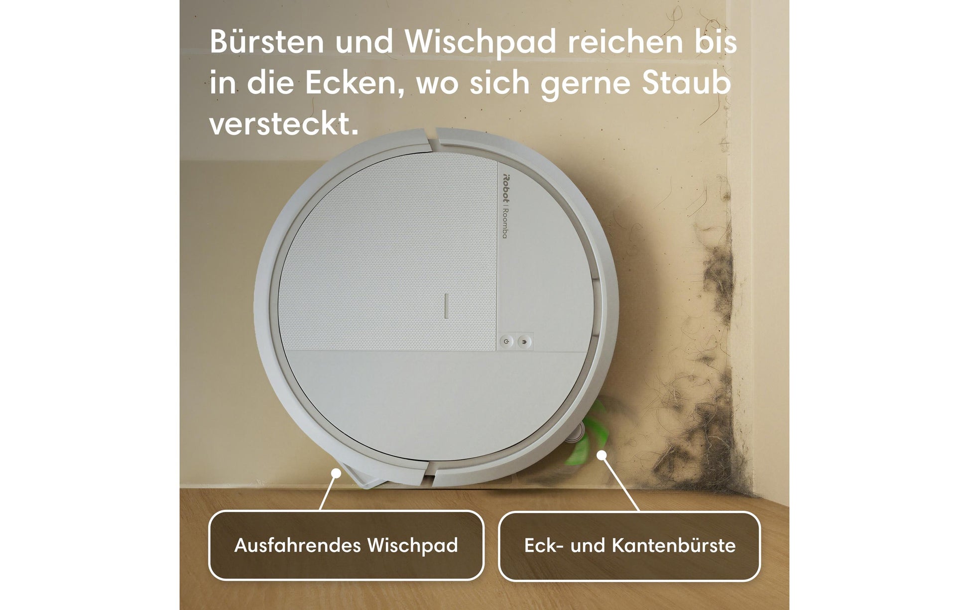 iRobot Saugroboter Roomba 115 Combo Dock mit Wischfunktion – 150 min, Höhe 79 mm
