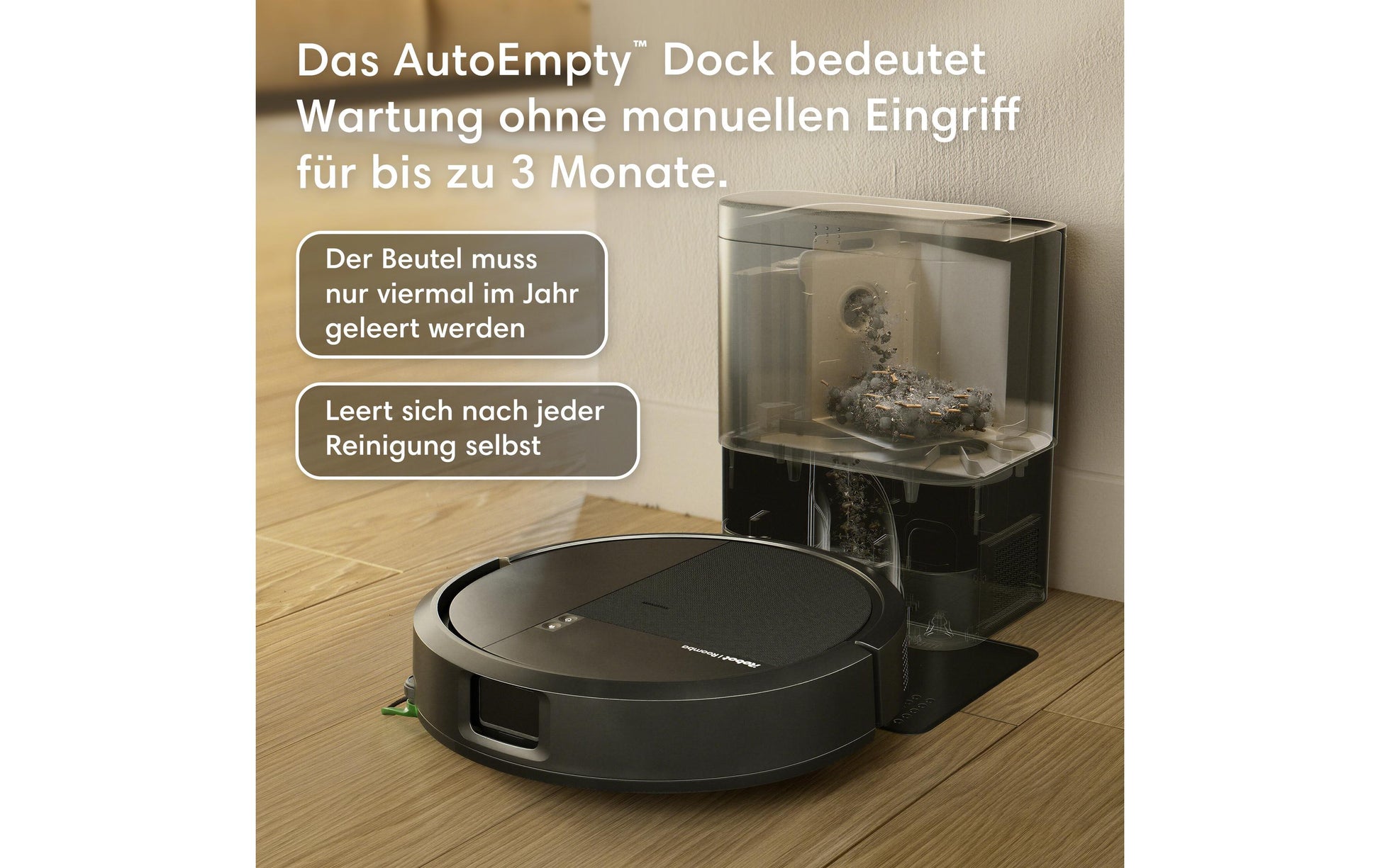 iRobot Saugroboter Roomba 115 Combo Dock mit Wischfunktion – 150 min, Höhe 79 mm