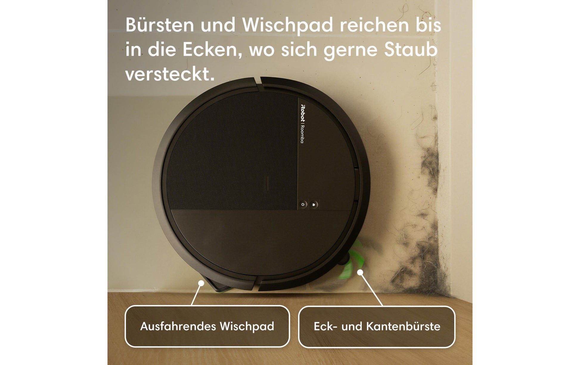 iRobot Saugroboter Roomba 115 Combo Dock mit Wischfunktion – 150 min, Höhe 79 mm