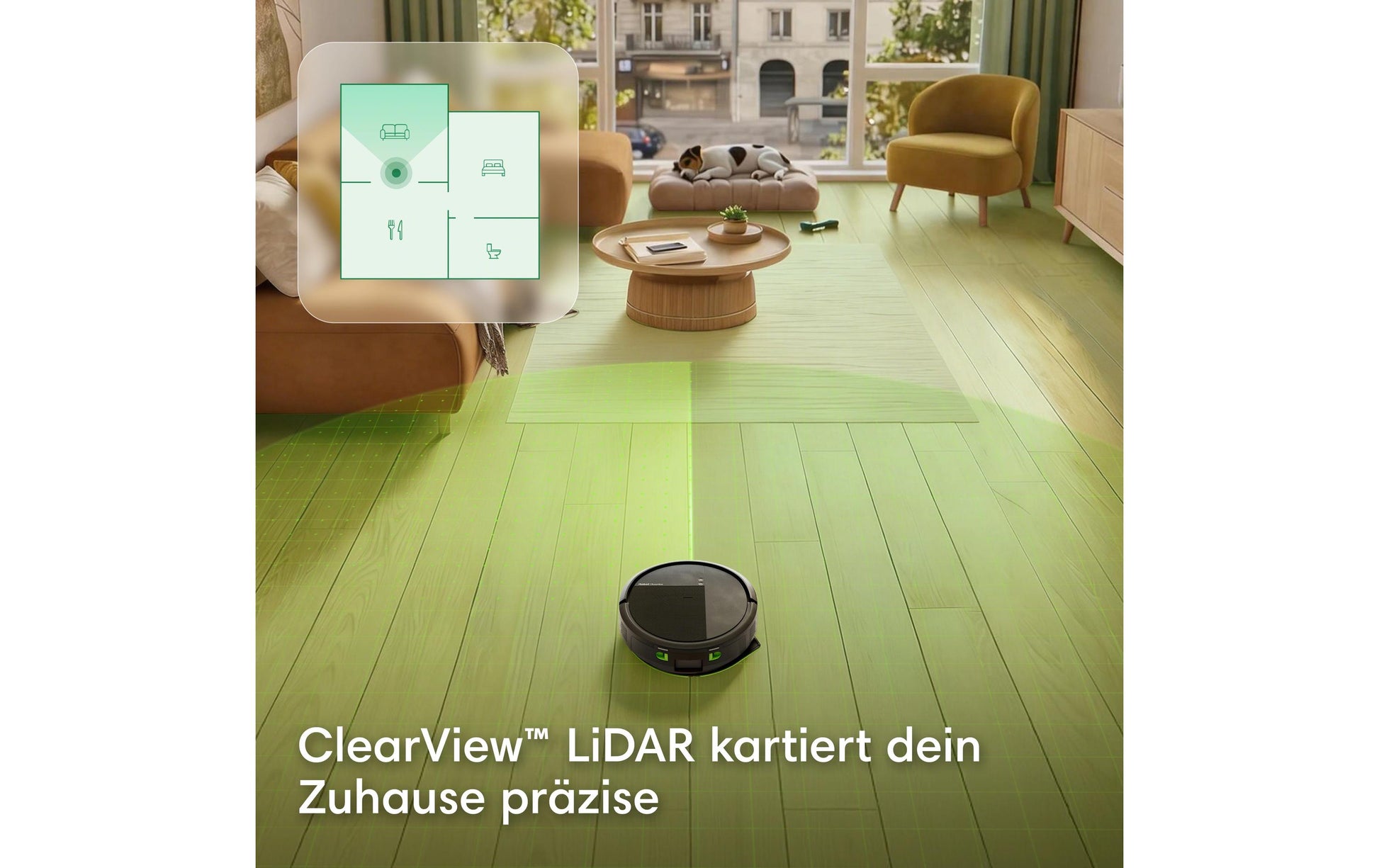 iRobot Saugroboter Roomba 115 Combo Dock mit Wischfunktion – 150 min, Höhe 79 mm