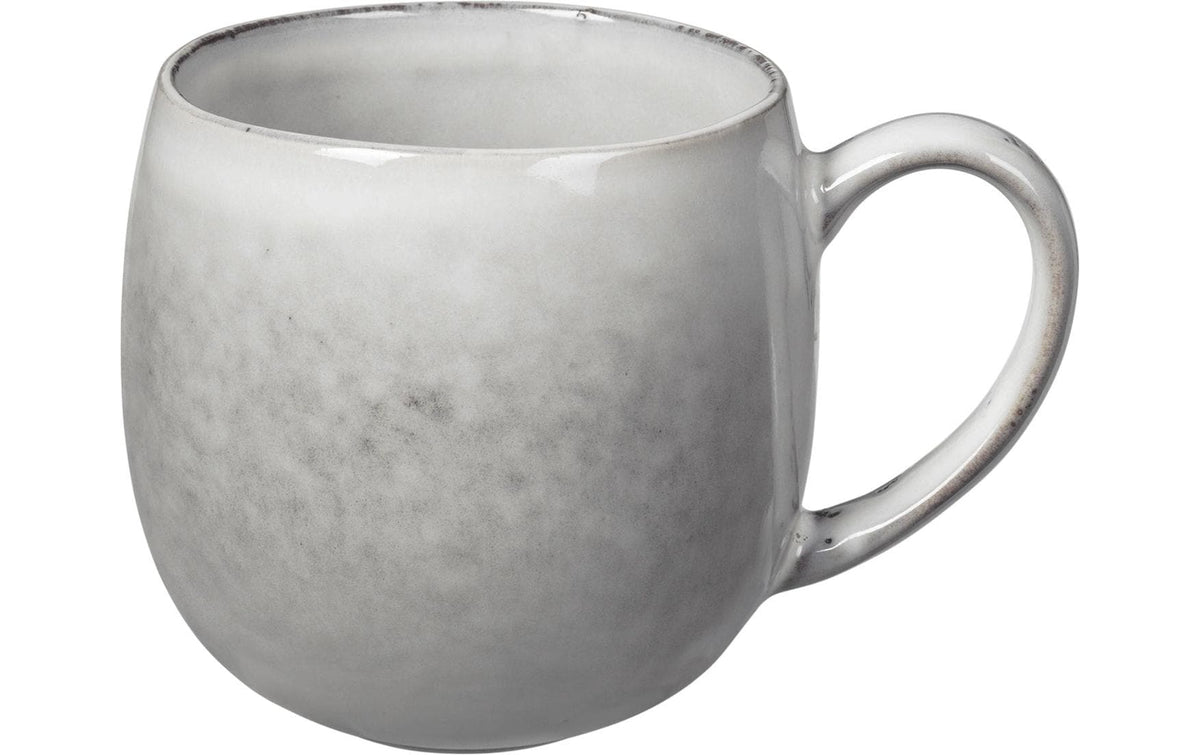 Broste copenhagen Teetasse – 450 ml, Ø 10,0 cm, Steinzeug, Beige/Grau, spülmaschinenfest, mikrowellengeeignet