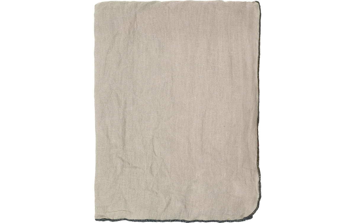 Broste Copenhagen Tischdecke – 160×300 cm, Leinen, Taupe, OEKO-TEX