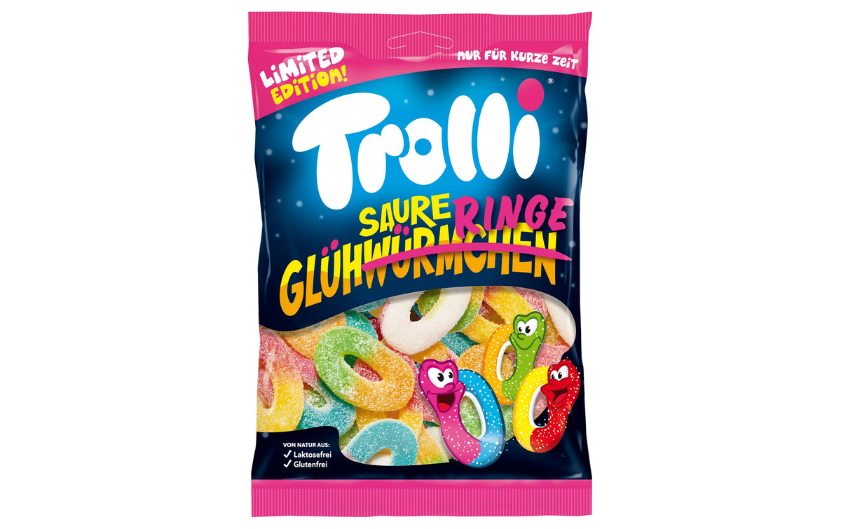 Trolli Saure Glühringe – Gummibonbons – 200 g